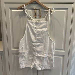 Aerie White Overalls